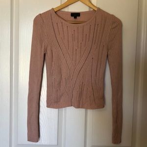 Topshop Baby Pink Knit Top